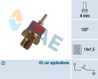 Temperature Switch, coolant warning lamp 35770