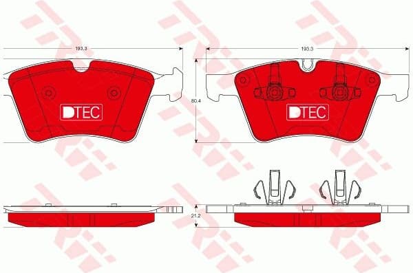 Brake Pad Set, disc brake DTEC COTEC GDB1797DTE