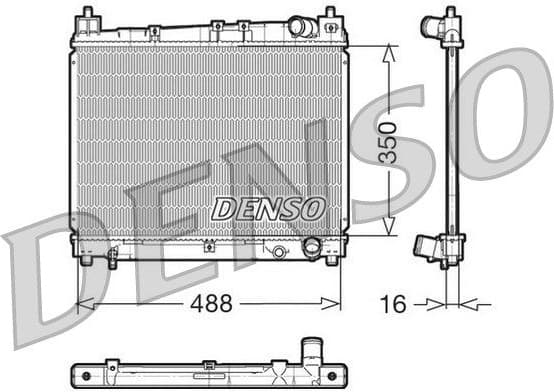 Radiator, engine cooling DRM50006