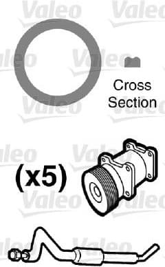 Gasket, coolant pipe 509550