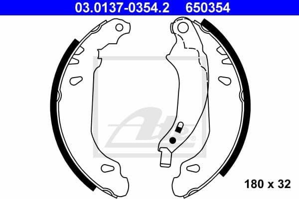 Brake Shoe Set 03.0137-0354.2
