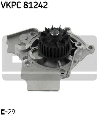 Water Pump, engine cooling VKPC 81242