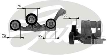 Belt Tensioner, V-ribbed belt DriveAlign™ T38429