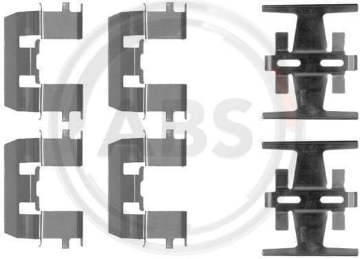 Accessory Kit, disc brake pad 1208Q