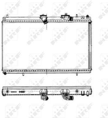 Radiator, engine cooling 50443