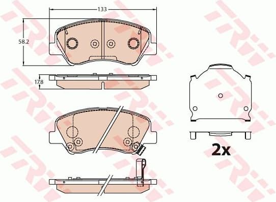 Brake Pad Set, disc brake GDB3630