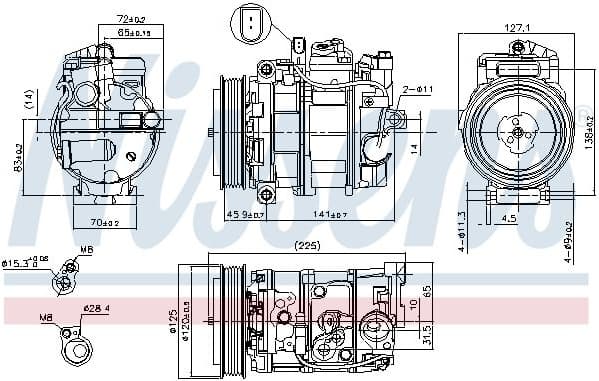 Compressor, air conditioning ** FIRST FIT ** 890191