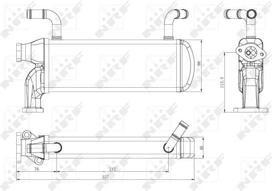 Cooler, exhaust gas recirculation 48218