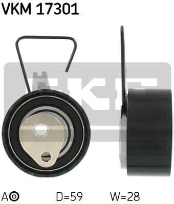 Tensioner Pulley, timing belt VKM 17301