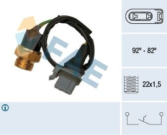 Temperature Switch, radiator fan 37510