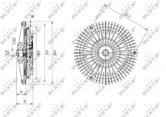 Clutch, radiator fan 49583 - image 2