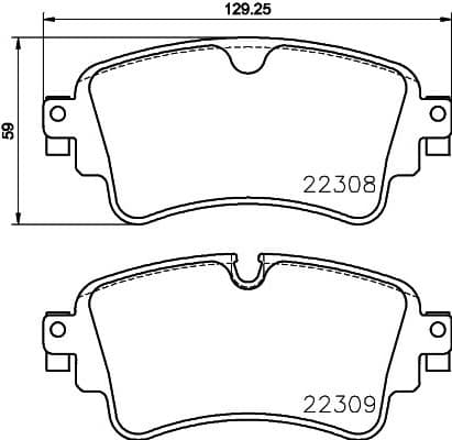 Brake pads rear, Top Quality P85154 - image 4