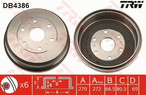 Brake Drum DB4386