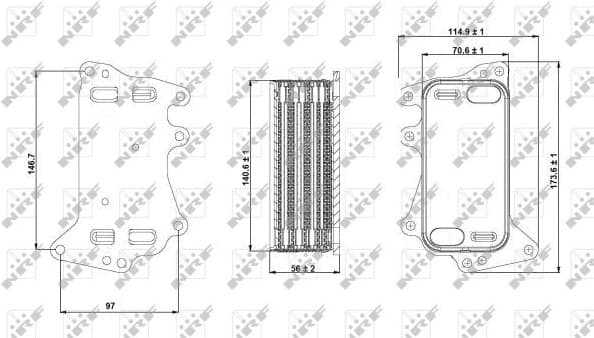 Oil Cooler, automatic transmission 31283