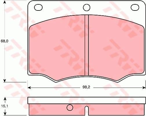 Brake Pad Set, disc brake GDB674