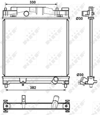 Radiator, engine cooling 53072