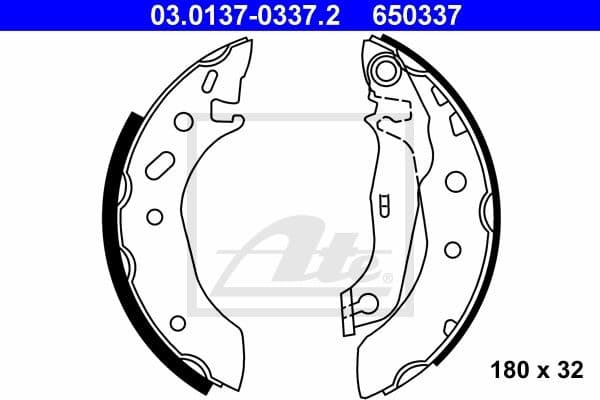 Brake Shoe Set 03.0137-0337.2