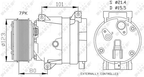 Compressor, air conditioning EASY FIT 32872