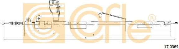 Cable Pull, parking brake 17.0369