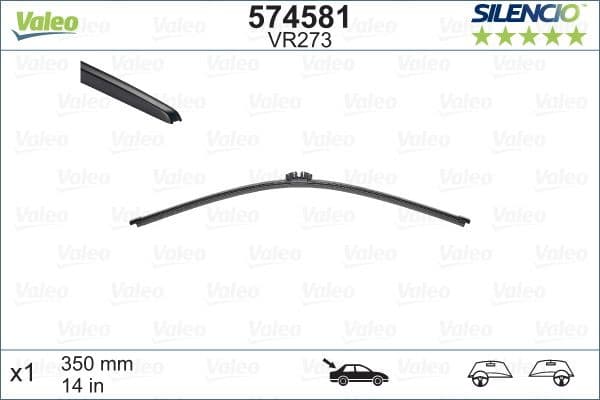 Wiper Blade SILENCIO REAR 574581