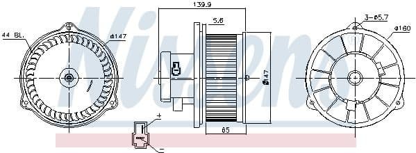 Interior Blower 87160