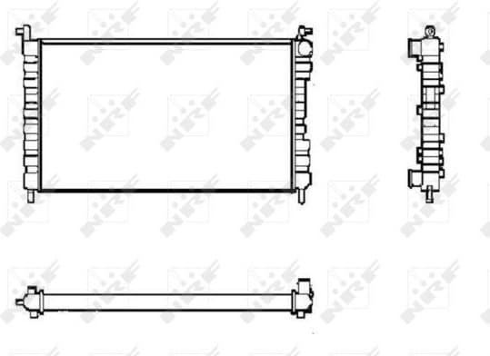 Radiator, engine cooling 53600