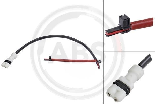 Warning Contact, brake pad wear 39658