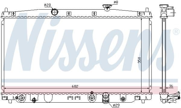 Radiator, engine cooling 68149