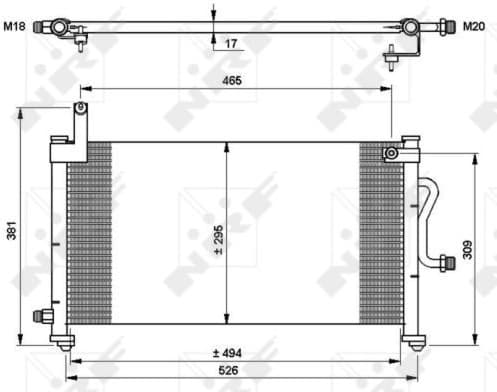 Condenser, air conditioning EASY FIT 35765