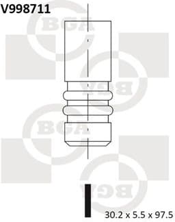 Valve exhaust V998711