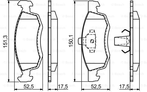 Brake Pad Set, disc brake 0986494197 - image 7
