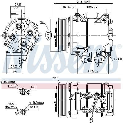 Compressor, air conditioning ** FIRST FIT ** 890128