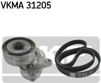 V-ribbed Belt Set VKMA 31205