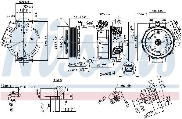 Compressor, air conditioning ** FIRST FIT ** 890144
