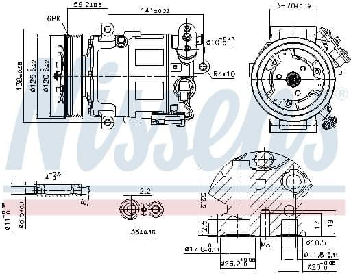 Compressor, air conditioning ** FIRST FIT ** 89497