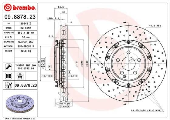 Brake Disc PRIME LINE - Floating 09.8878.23