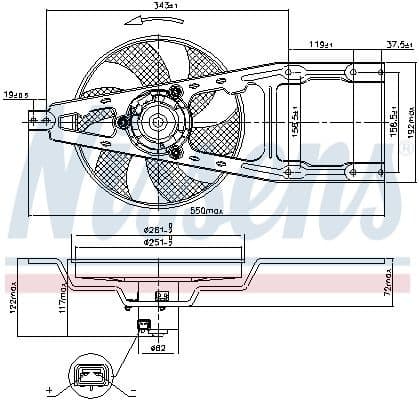 Fan, engine cooling 85134