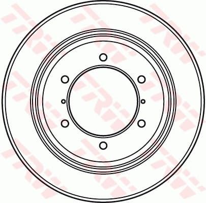 Brake Disc TRW SINGLE DF4903S - image 2