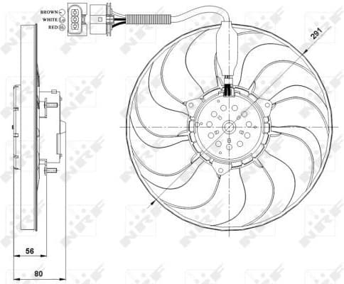 Fan, engine cooling 47392