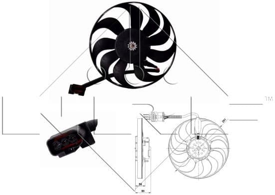 Fan, engine cooling 47392 - image 2