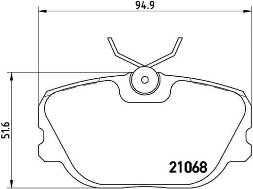 Brake Pad Set, disc brake PRIME LINE P71004