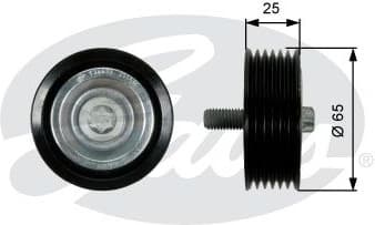 Deflection/Guide Pulley, V-ribbed belt DriveAlign™ T36433