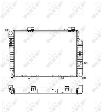 Radiator, engine cooling EASY FIT 51286