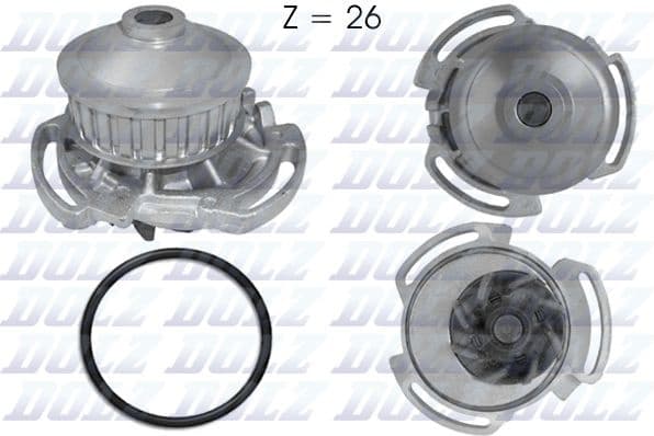 Water Pump, engine cooling A159