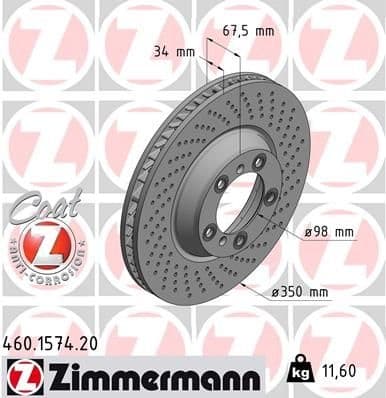 Brake Disc COAT Z 460.1574.20