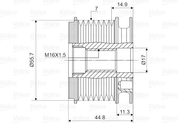 Alternator Freewheel Clutch VALEO NEW SPARE PART 588060 - image 2