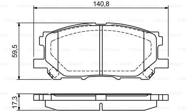 Brake Pad Set, disc brake 0986494218