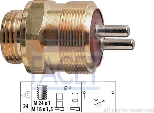 Switch, reverse light Made in Italy - OE Equivalent 7.6128 - image 2