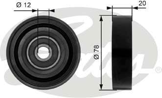Tensioner Pulley, V-ribbed belt DriveAlign™ T36086
