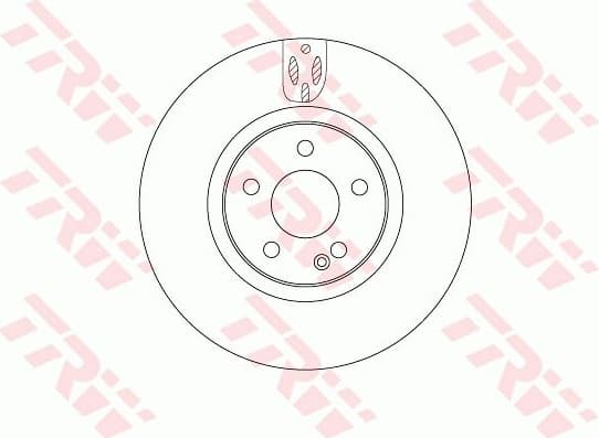 Brake Disc TRW SINGLE DF6744S - image 2